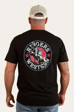 Bucking Bull Mens Loose Fit T-Shirt - Black