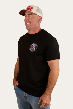 Bucking Bull Mens Loose Fit T-Shirt - Black