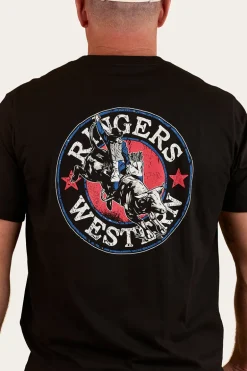 Bucking Bull Mens Loose Fit T-Shirt - Black