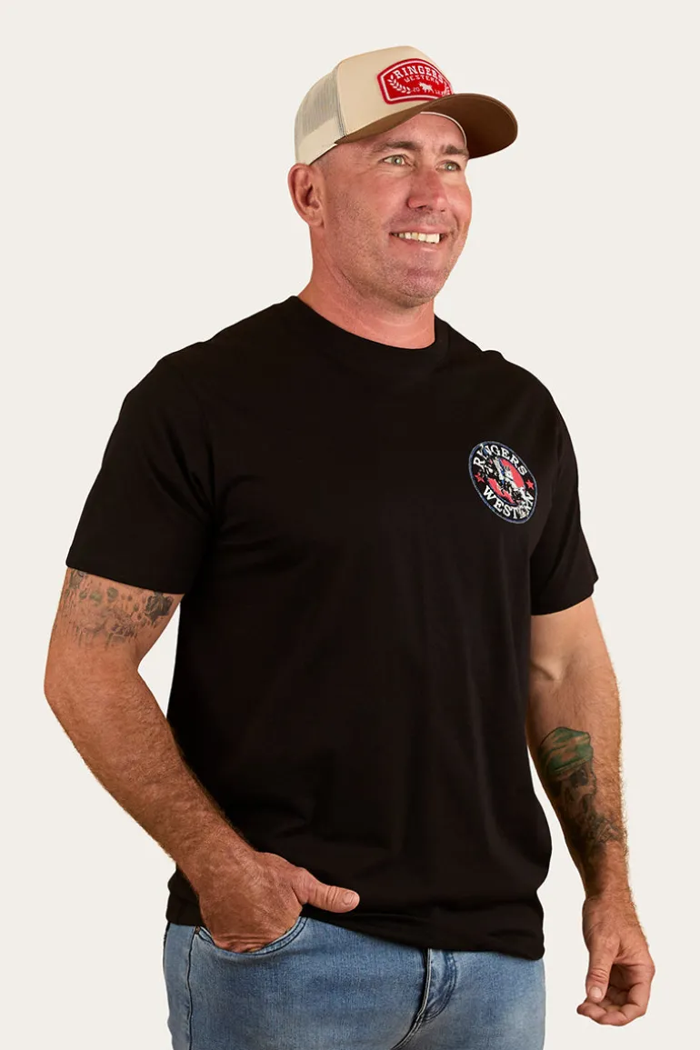 Bucking Bull Mens Loose Fit T-Shirt - Black
