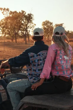 Burdekin Womens Limited Edition Full Button Work Shirt - Pastel Pink