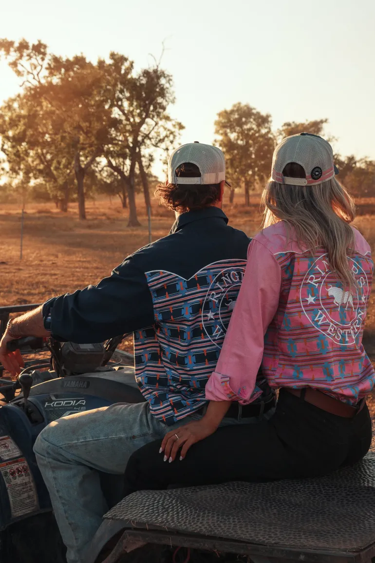 Burdekin Womens Limited Edition Full Button Work Shirt - Pastel Pink