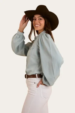Camila Womens Blouse - Chambray