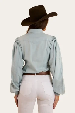 Camila Womens Blouse - Chambray