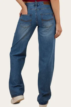 Cammy Low Rise Wide Leg Jean - Light Blue