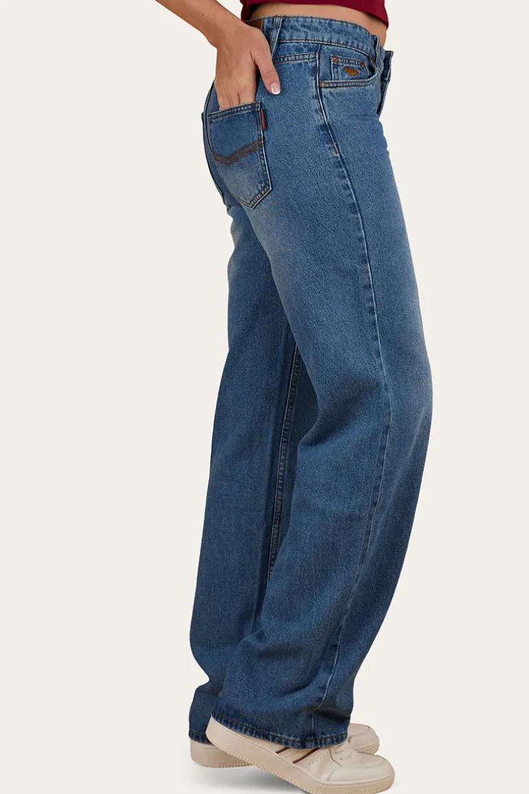 Cammy Low Rise Wide Leg Jean - Light Blue