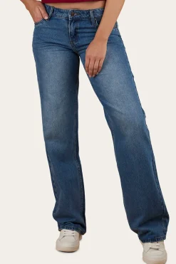 Cammy Low Rise Wide Leg Jean - Light Blue