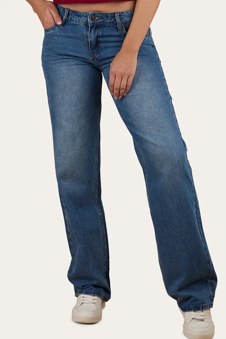 Cammy Low Rise Wide Leg Jean - Light Blue