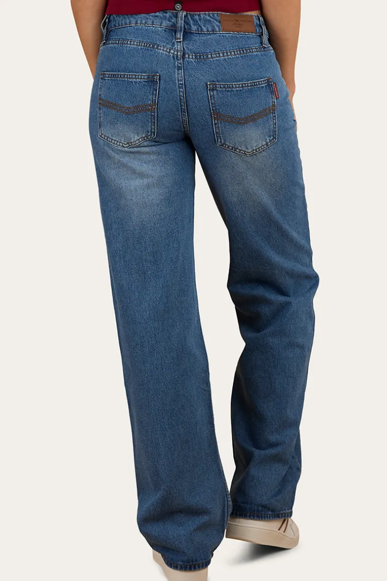 Cammy Low Rise Wide Leg Jean - Light Blue