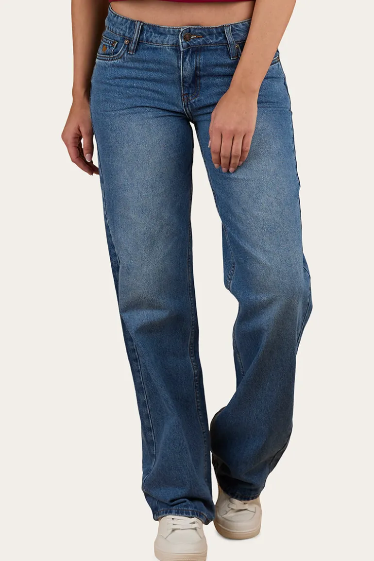 Cammy Low Rise Wide Leg Jean - Light Blue