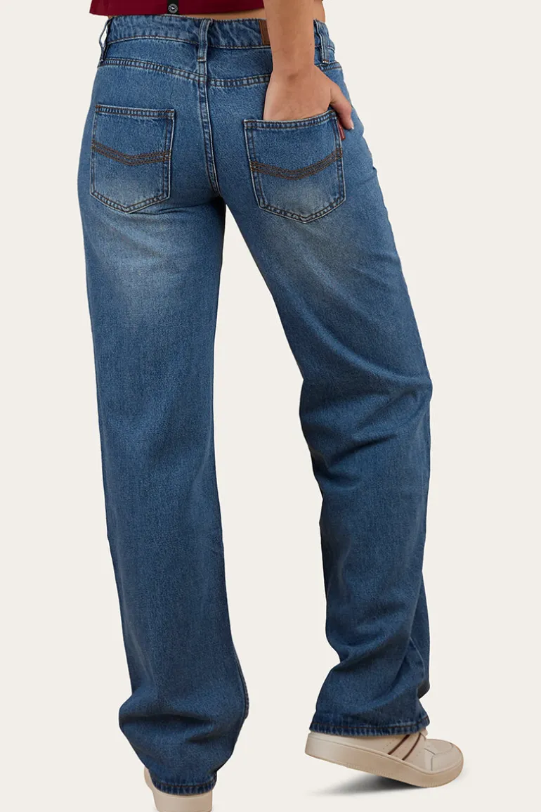 Cammy Low Rise Wide Leg Jean - Light Blue