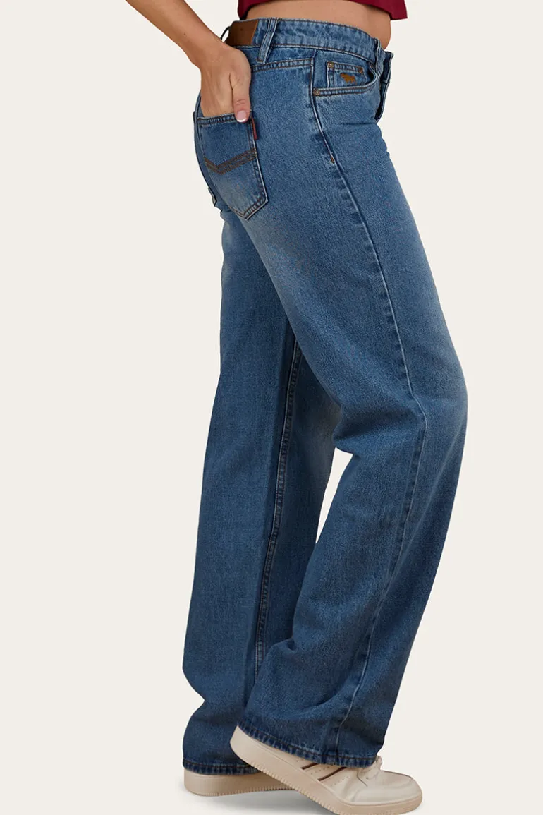 Cammy Low Rise Wide Leg Jean - Light Blue