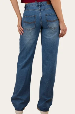 Cammy Low Rise Wide Leg Jean - Light Blue