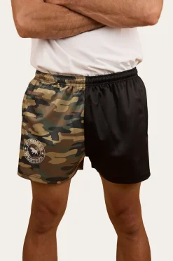 Camo Footy Shorts - Black / Camo