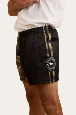Camo Footy Shorts - Black / Camo