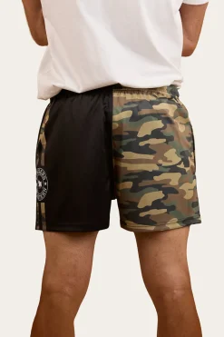 Camo Footy Shorts - Black / Camo