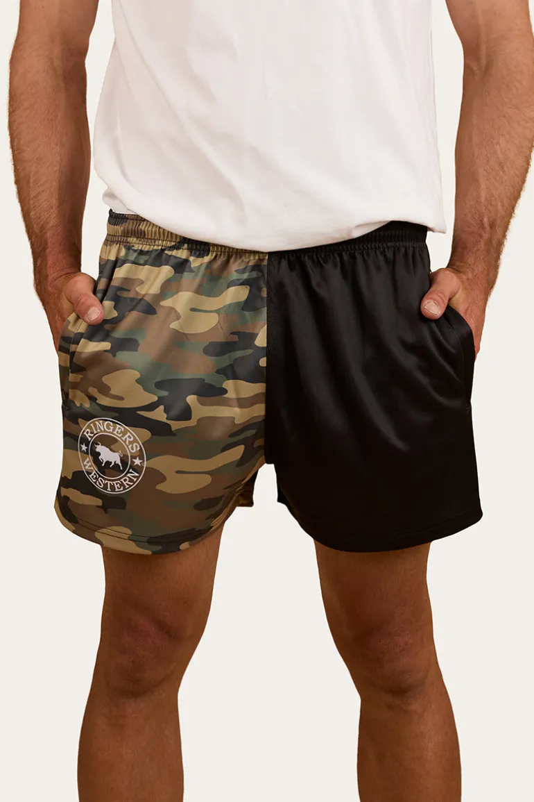 Camo Footy Shorts - Black / Camo