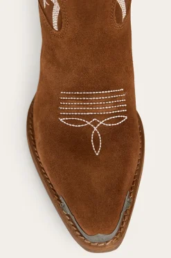 Catalina Womens Western Boot - Tan Suede