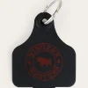 Cattle Tags - Black / Red