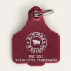 Cattle Tags - Burgundy