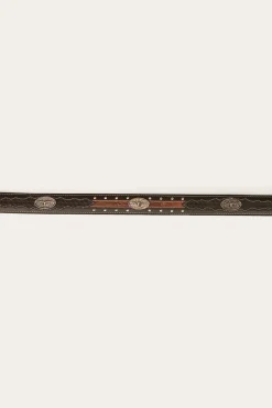 Cattleman Belt - Black / Silver
