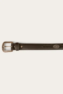 Cattleman Belt - Black / Silver