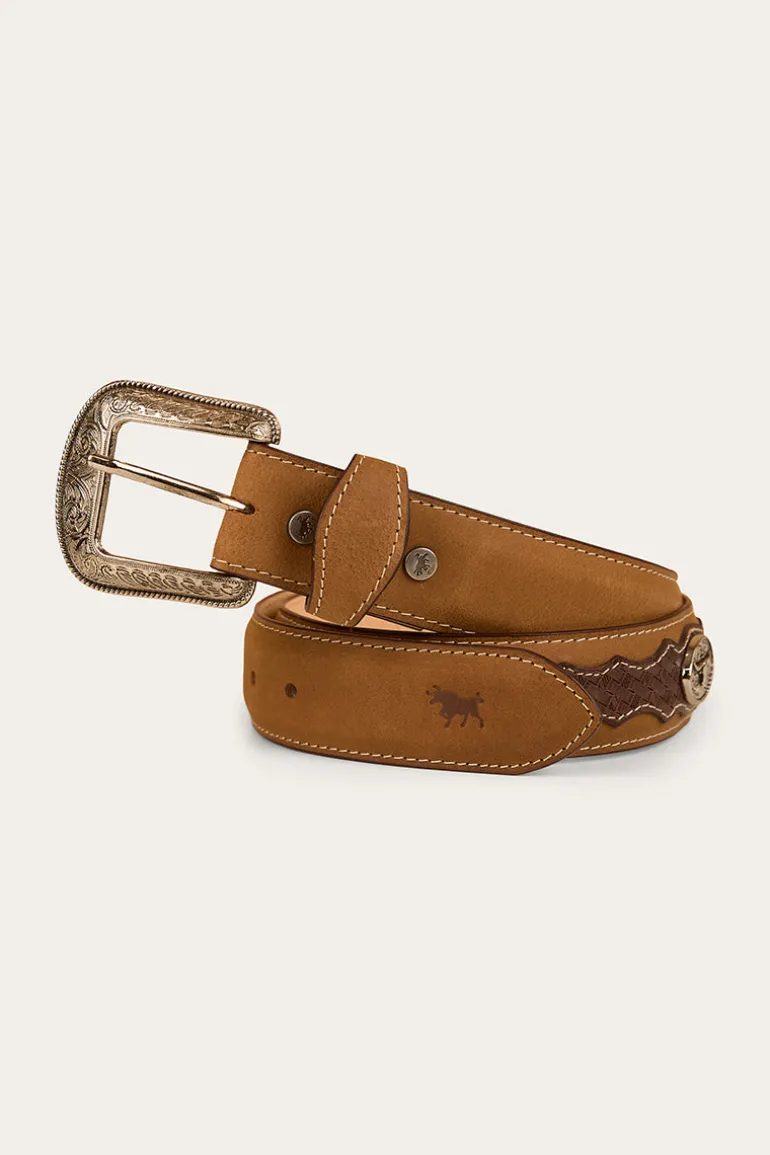 Cattleman Belt - Brown / Silver