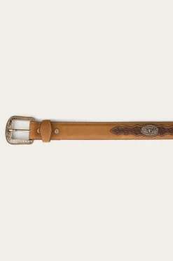 Cattleman Belt - Brown / Silver