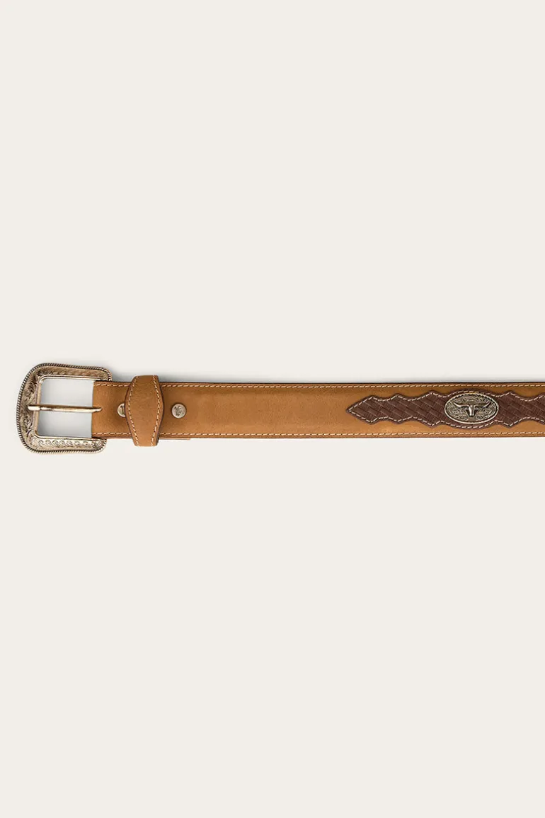 Cattleman Belt - Brown / Silver