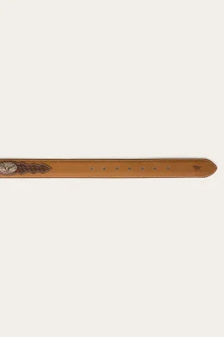 Cattleman Belt - Brown / Silver