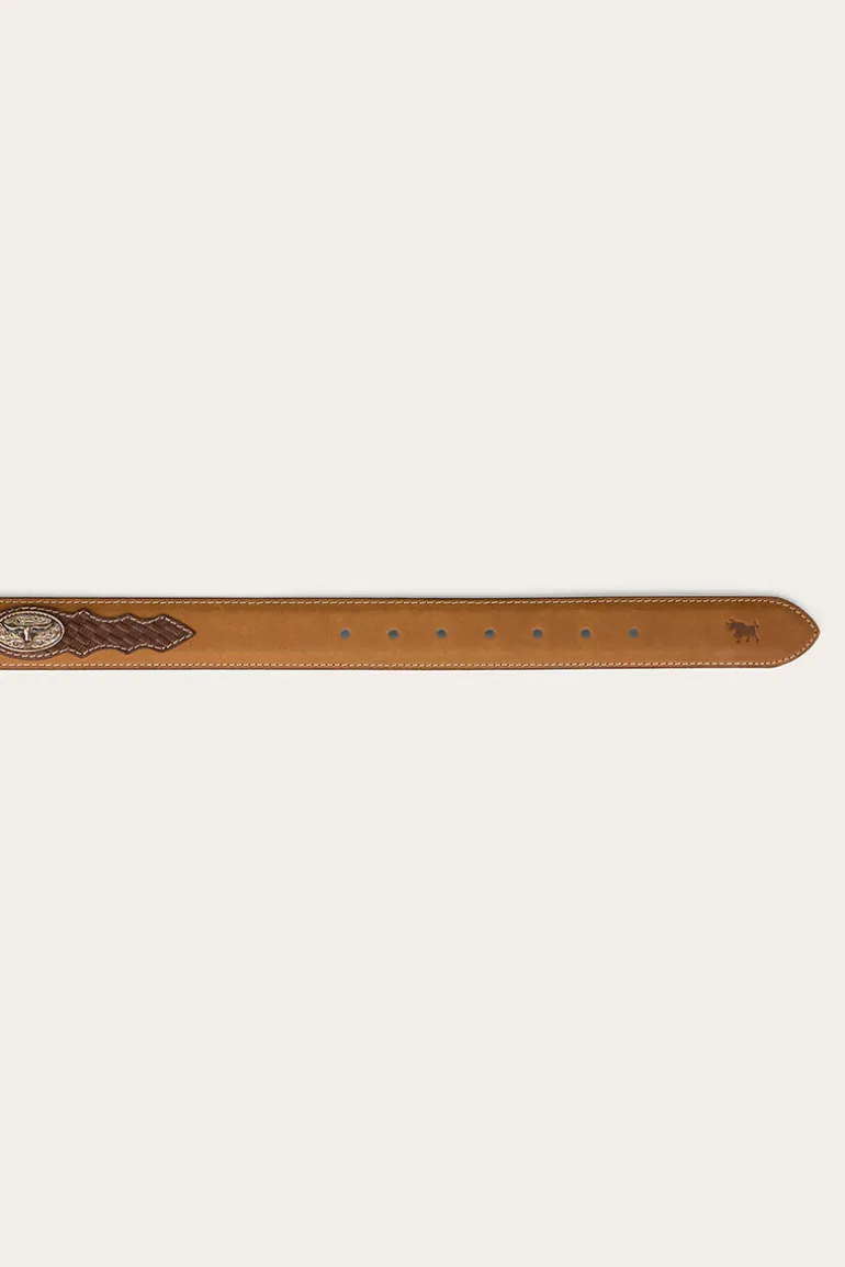 Cattleman Belt - Brown / Silver