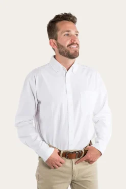 Centenary Mens Semi Fitted Dress Shirt - White