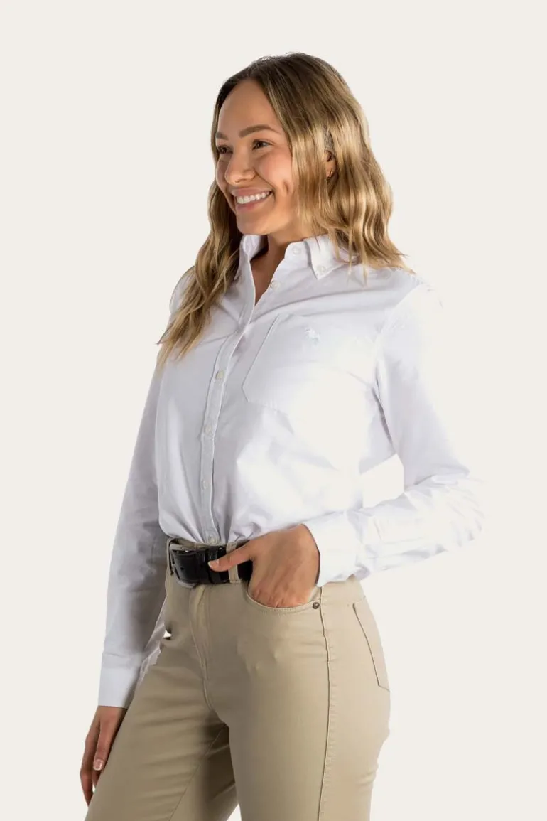 Centenary Womens Semi Fitted Dress Shirt - White