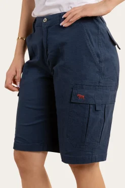 Clearwater Womens Ripstop Work Short - Dark Navy