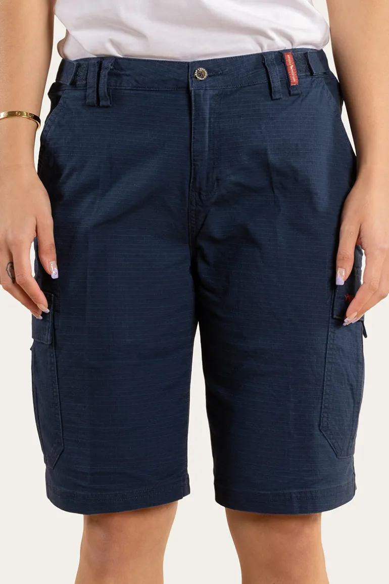 Clearwater Womens Ripstop Work Short - Dark Navy