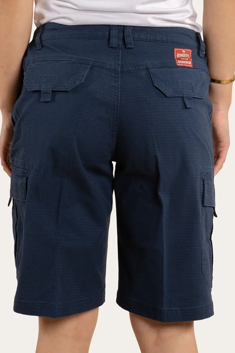 Clearwater Womens Ripstop Work Short - Dark Navy