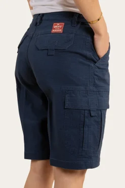 Clearwater Womens Ripstop Work Short - Dark Navy