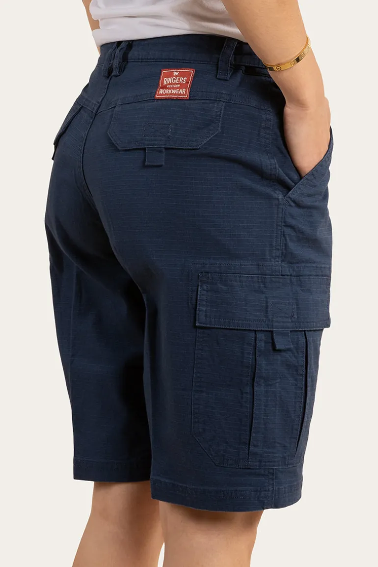 Clearwater Womens Ripstop Work Short - Dark Navy