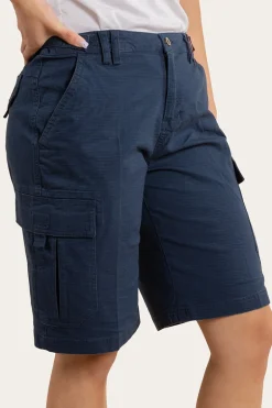 Clearwater Womens Ripstop Work Short - Dark Navy