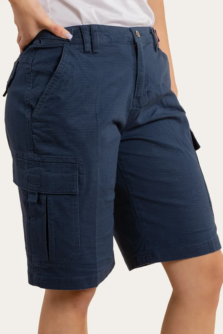 Clearwater Womens Ripstop Work Short - Dark Navy