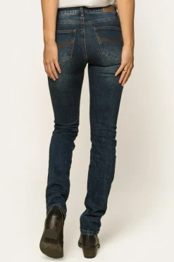 Clermont Womens Low-Rise Jeans - Classic Blue