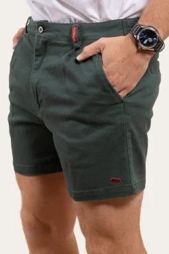 Cloncurry Mens Heavy Weight Work Short - Forest Green