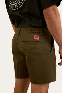 Cloncurry Mens Heavy Weight Work Short - Military Green