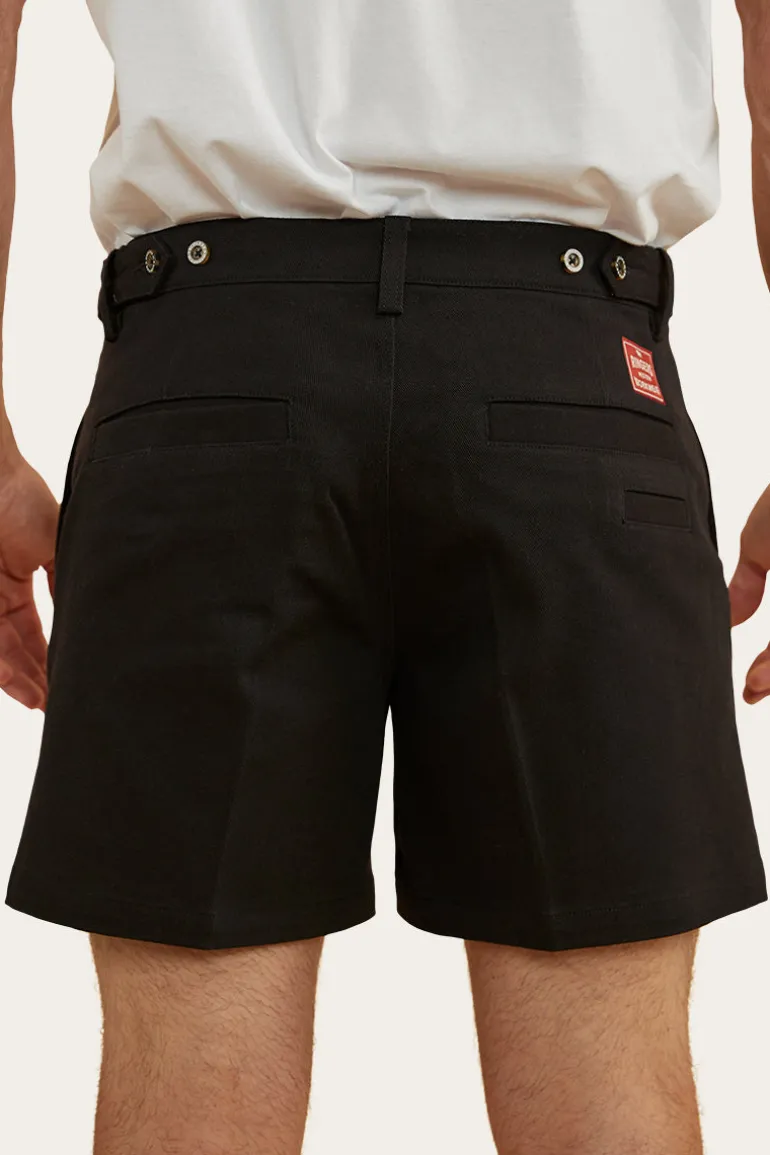 Cloncurry Mens Heavy Weight Work Short - Black