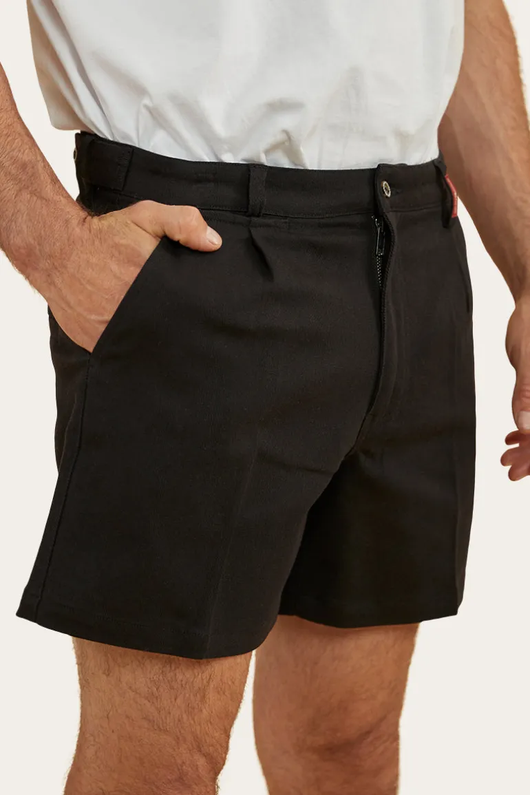 Cloncurry Mens Heavy Weight Work Short - Black
