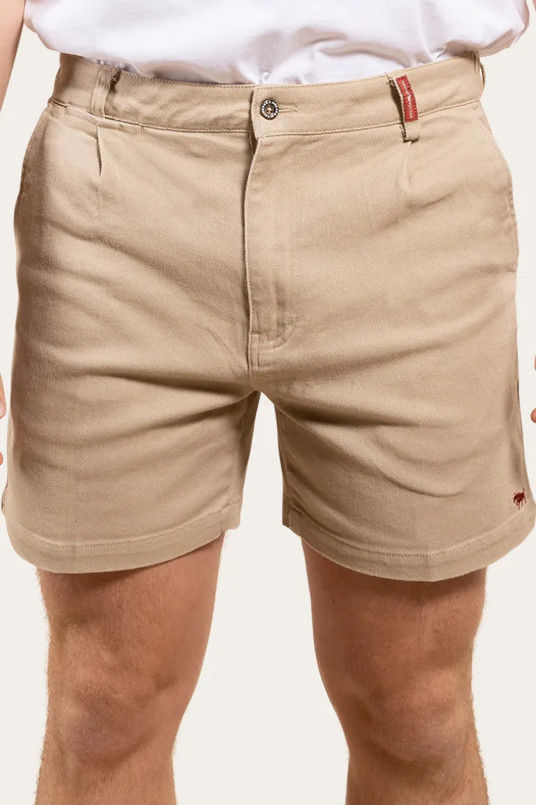 Cloncurry Mens Heavy Weight Work Short - Camel