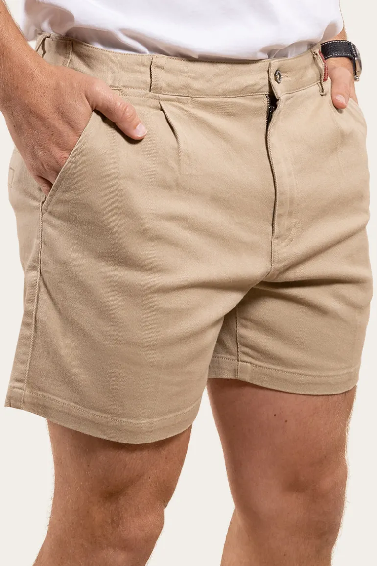 Cloncurry Mens Heavy Weight Work Short - Camel