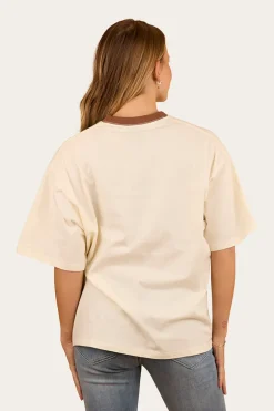 Cody Womens Oversized T-Shirt - Bone