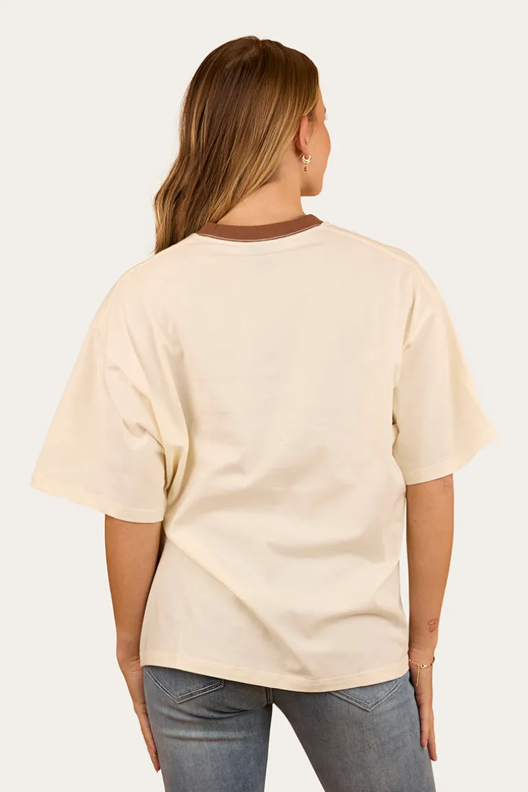 Cody Womens Oversized T-Shirt - Bone