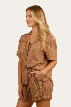 Cody Womens Shirt - Almond
